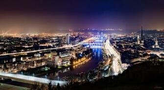 Time Lapse Photography Of City At Night Rouen HD Wallpaper