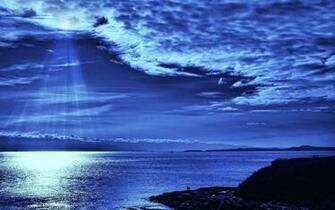 Wallpaper Ocean Background Night HD Desktop