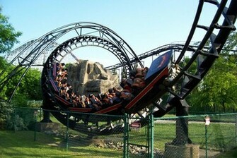 Stylize The Desktop With Electrifying Roller Coaster Wallpaper