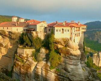 Orthodox Monastery Of The Holy Trinity Meteora Near Town