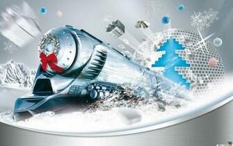 Christmas Train Wallpaper Hintergrundbilder Wallpaperme