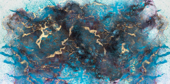 Blue Gold Luxury Marble Wallpaper Mural Feathr Official Site