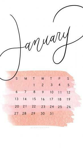 January Wallpaper Calendar