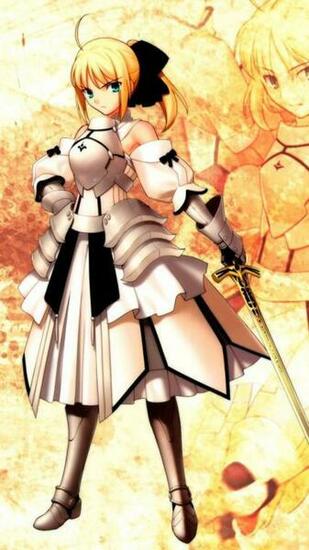 Saber Lily Fate Zero Anime Android Wallpaper