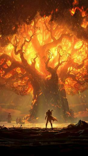 World Of Warcraft Battle For Azeroth Teldrassil Burns Video