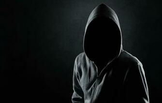Wallpaper Dark Black Shadows Mysterious Hooded Faceless
