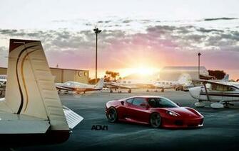 Wallpaper The Sun Sunset Red Tuning Supercar Ferrari