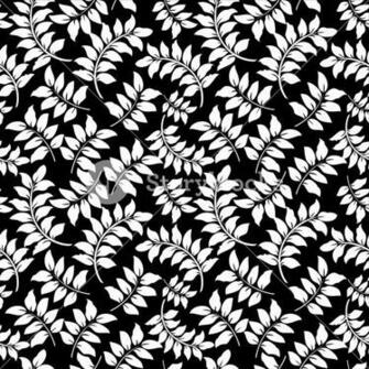 Pattern Of White Vines On A Black Background Royalty Stock