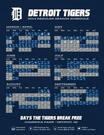 Image Detroit Tigers Printable Schedule