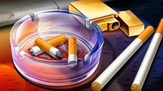 Cigarette Stick Ashtray And Flip Lighter HD Wallpaper