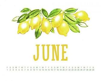 June Desktop Calendar Wallpaper Uppercase Designs