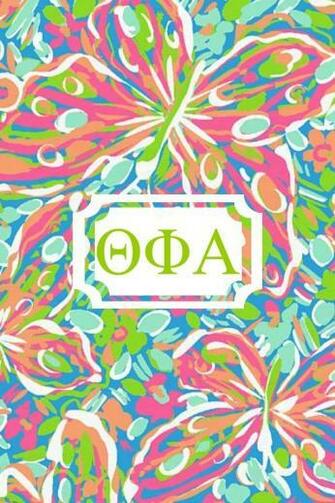 Theta Phi Alpha Lilly Monogram iPhone Background Made With