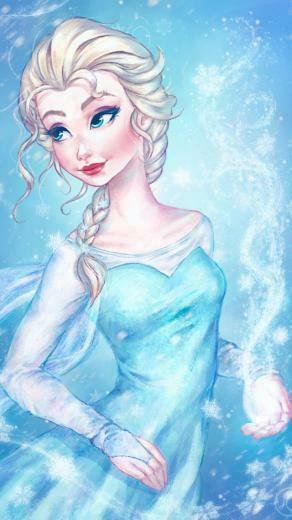 Frozen Elsa Anna Digital Fan Art Wallpaper