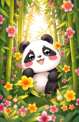 Cute Anime Panda Wallpaper