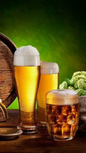 Wallpaper Beer Barrel Bottle Hop Malt House