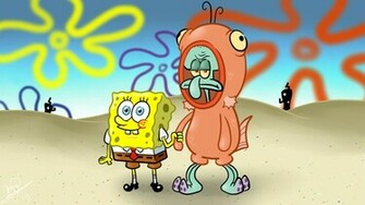 Spongebob And Squidward Wallpaper