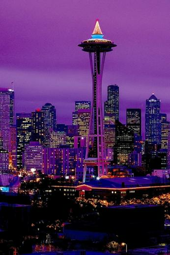 Purple City iPhone Wallpaper