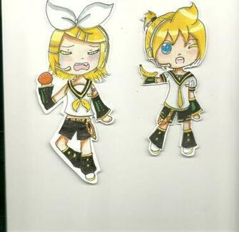 Rin And Len Kagamine Chibi S By Crimson Soren