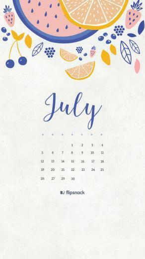 July Calendar Wallpaper Desktop Background