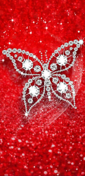 Glitter Butterfly Wallpaper
