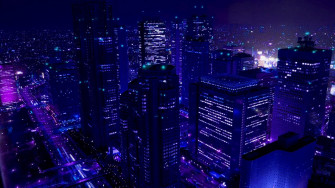 Bmn Sama On Anime Background City Wallpaper Aesthetic