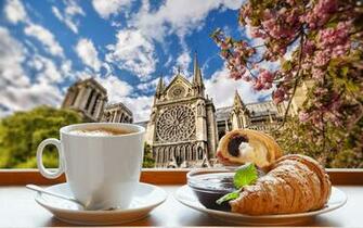 Image Paris Cathedral France Notre Dame Spring