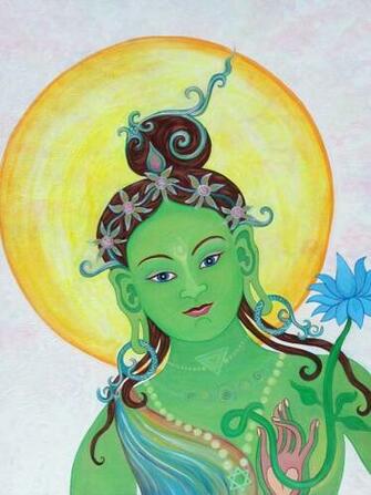 Pin Green Tara Wallpaper