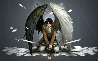 Levi Angel Wings Attack On Titan Wallpaper Jpg