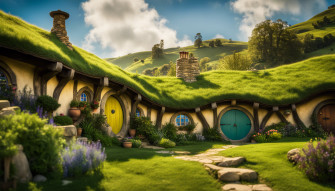 The Hobbit Shire Wallpaper
