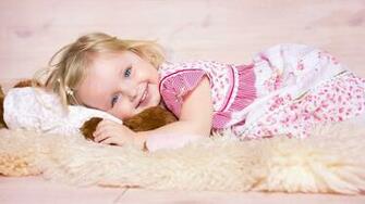 Cute Smiling Baby Girl X Close
