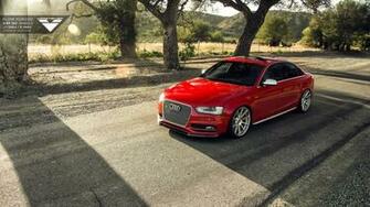 Vorsteiner Red Audi S4 Wallpaper HD Car