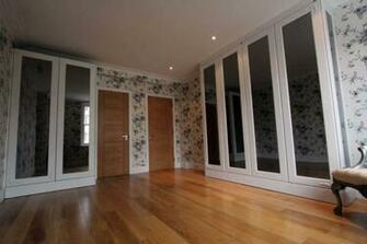 Room With Wallpaper And Fitted Wardrobes Stylish Affordable