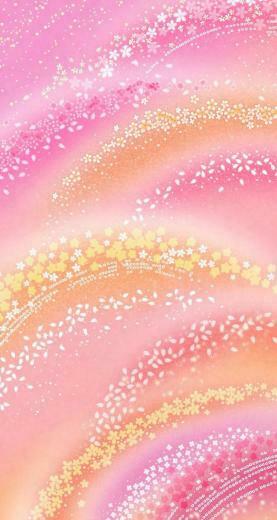 Pink Glitter iPhone Wallpaper Orange Flowers
