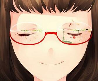Wallpaper Achiki Anime Girl Nerdy Fishes Stars Phistars
