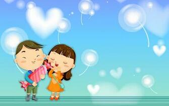 Pics Photos Love Cartoon Couple Wallpaper