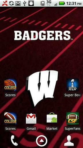Officially Licensed Wisconsin Badgers Live Wallpaper With Animated 3d