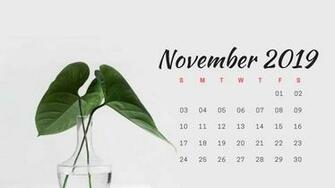 November Calendar Wallpaper