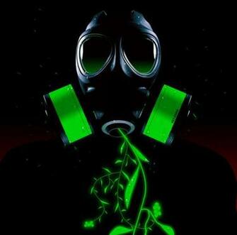 Pin Cool Gas Mask Wallpaper