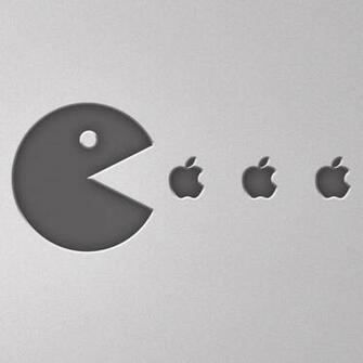 iPad Wallpaper Gray Apple Logo Funny Mini