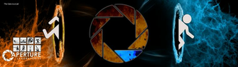 Portal Dual Screen Wallpaper V2 By Iwalkwithedead