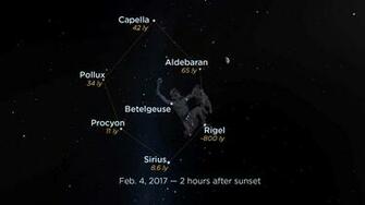 Finding The Winter Hexagon And Maybe Your BirtHDay Star
