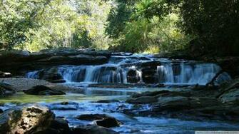 Tropical Waterfalls Wallpaper