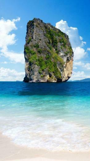 Beautiful Tropical Island Beach HD Wallpaper For iPhone