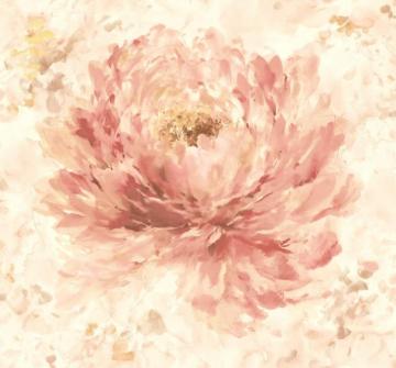 Pink Floral Wallpaper Rose Gold