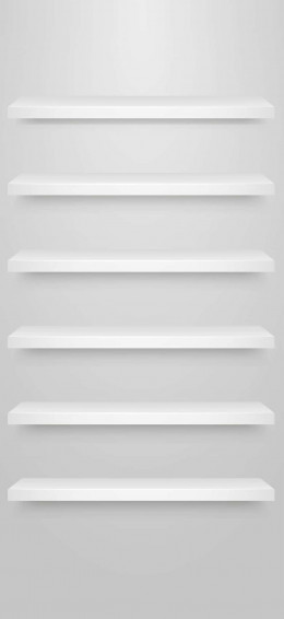 iPhone White Shelves Wallpaper