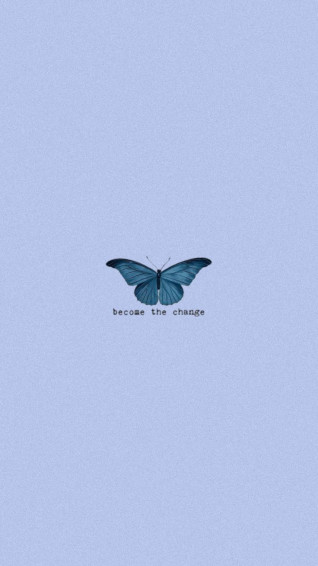 Aesthetic Wallpaper Blue Butterfly