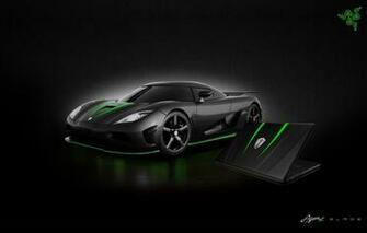 Wallpaper Auto Green Black Logo White Hi Tech