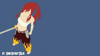 Fairy Tail Erza Minimalist Background By Jasminessa