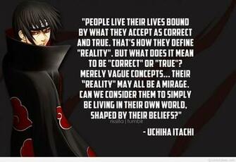 Deep Naruto Quotes Wallpaper In Itachi