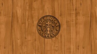 Starbucks Coffee Logo Wood Wallpaper